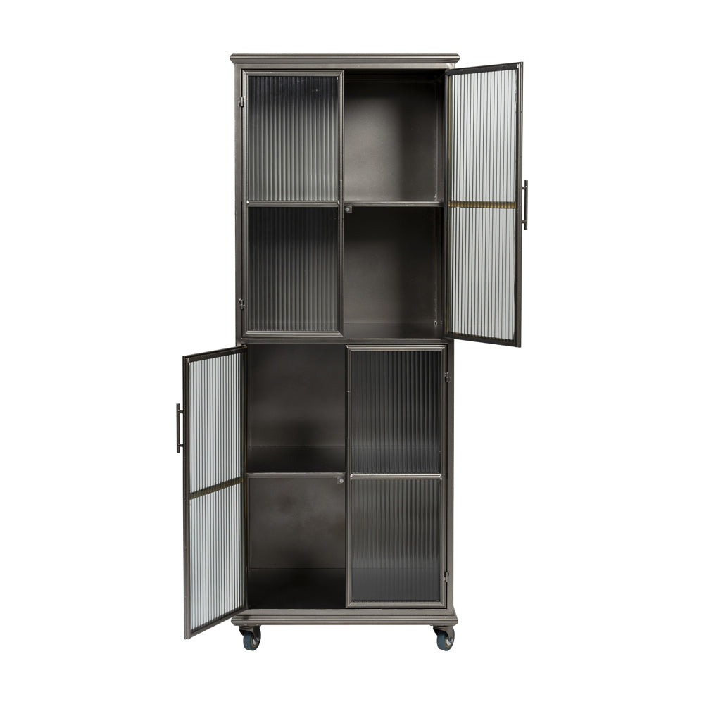 Product photograph of Olivia S Nordic Living Collection Jim Cabinet In Black from Olivia's.