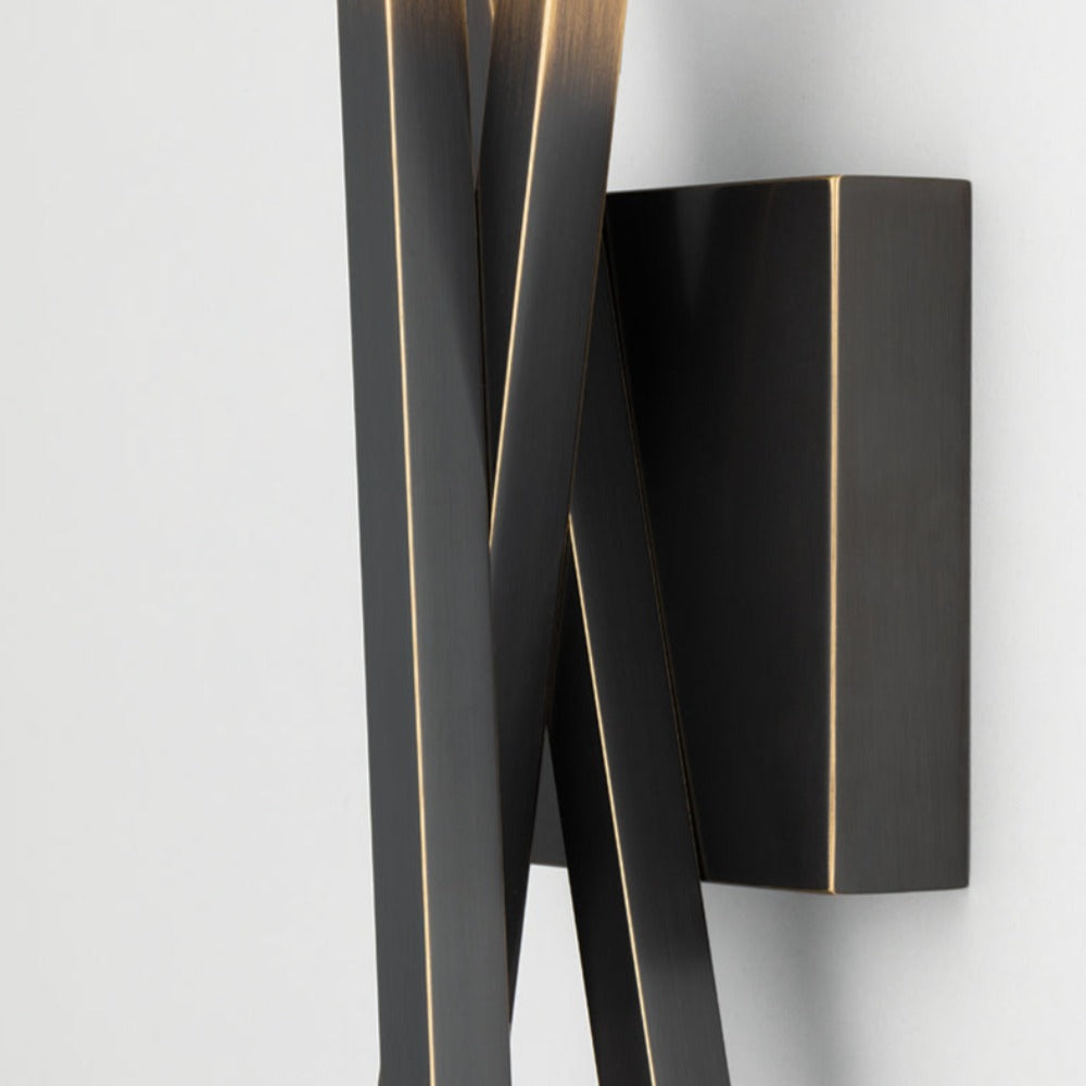 Product photograph of Hudson Valley Lighting Gansevoort Led Wall Sconce In Gradient Brass from Olivia's.
