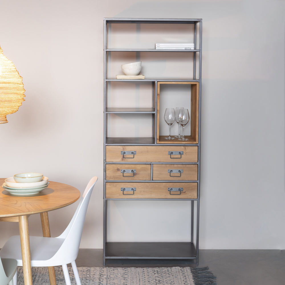 Product photograph of Olivia S Nordic Living Collection - Selena Shelf In Wood from Olivia's.