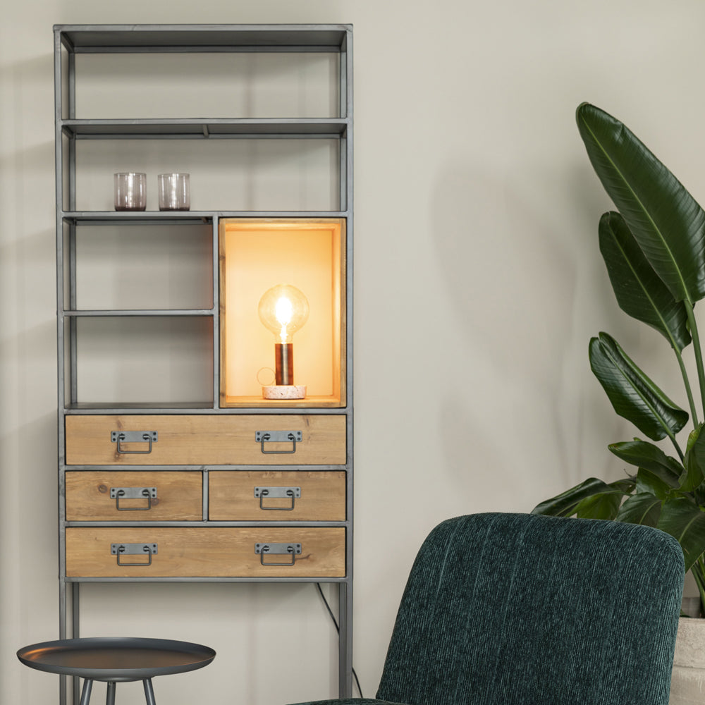 Product photograph of Olivia S Nordic Living Collection - Selena Shelf In Wood from Olivia's.