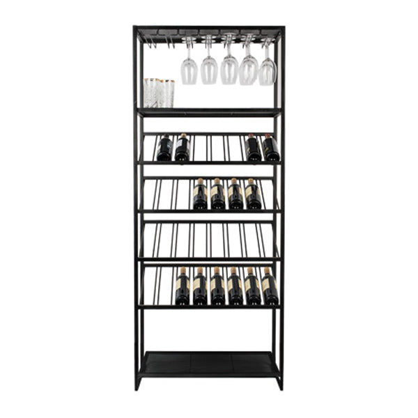 Product photograph of Zuiver Cantor Wine Rack Large Black Large from Olivia's
