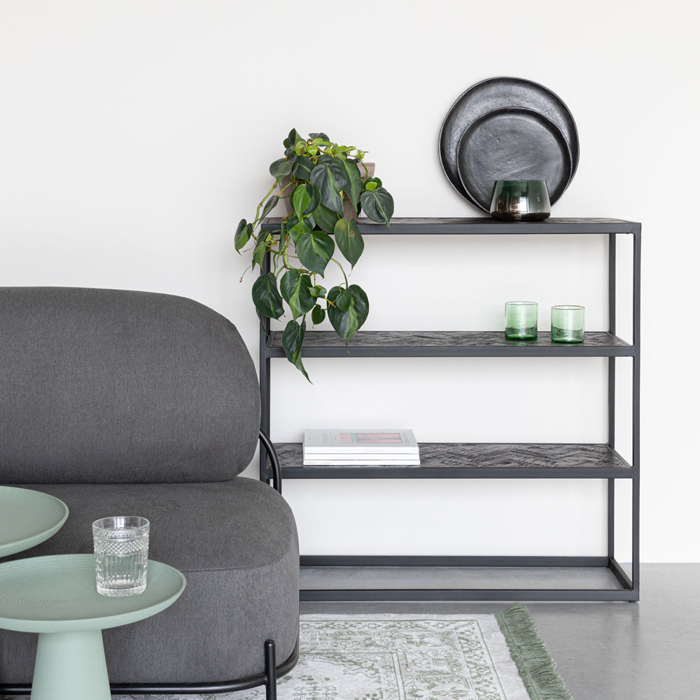 Product photograph of Olivia S Nordic Living Collection Parkes Shelf In Black from Olivia's.