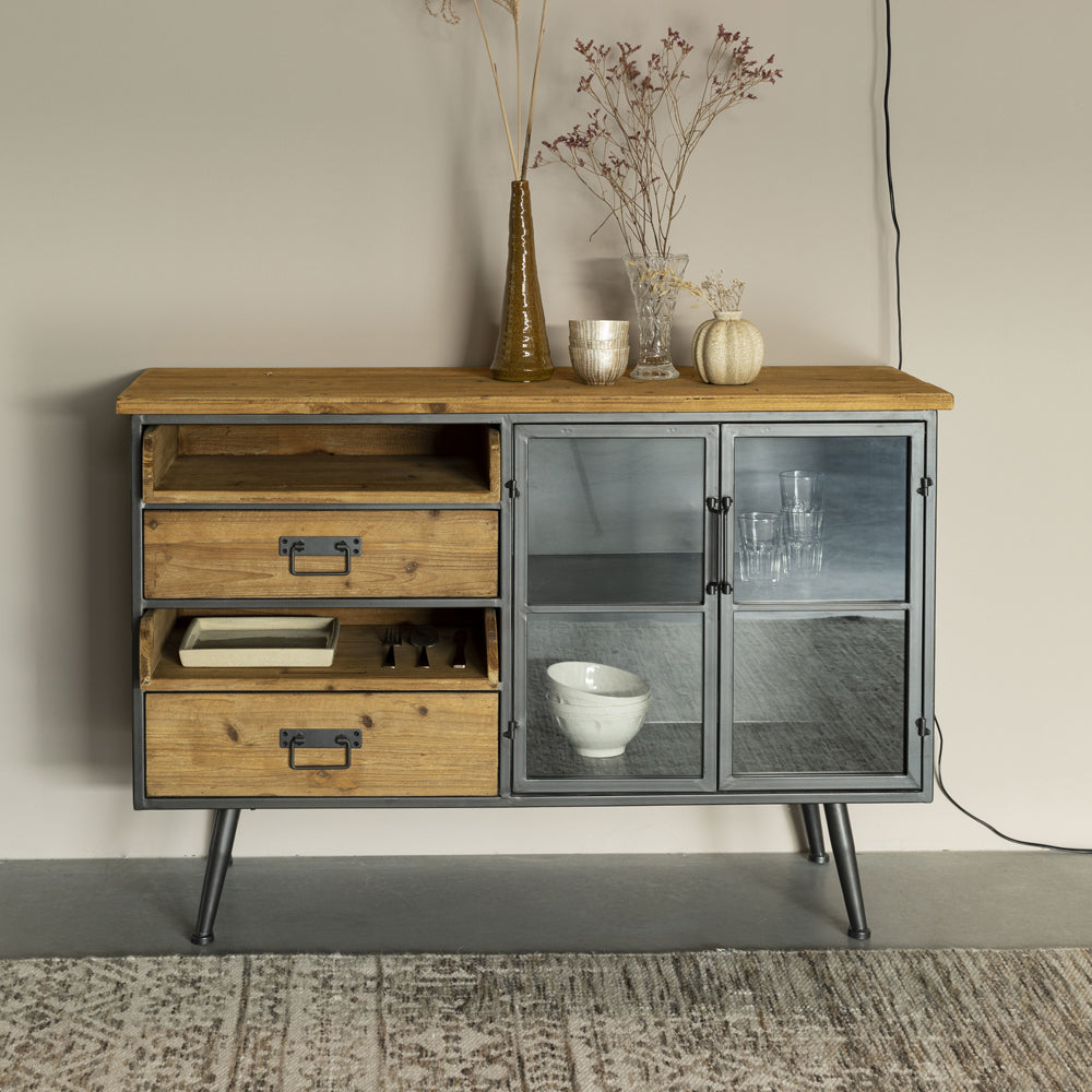 Product photograph of Olivia S Nordic Living Collection - Dana Sideboard In Brown from Olivia's.
