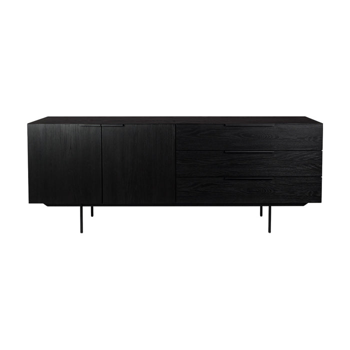 Product photograph of Zuiver Travis Sideboard Black Black Oak from Olivia's