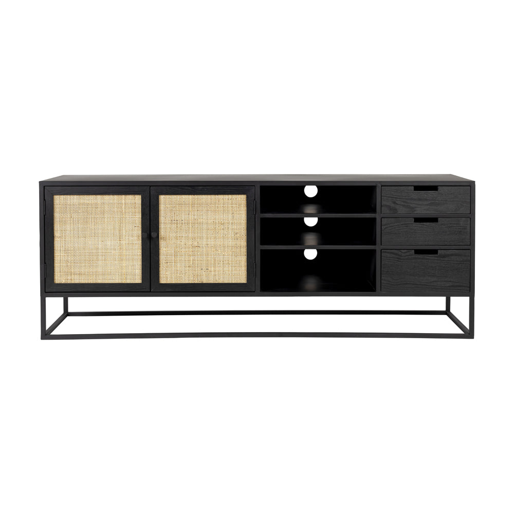 Product photograph of Olivia S Nordic Living Collection Guy Sideboard In Black from Olivia's