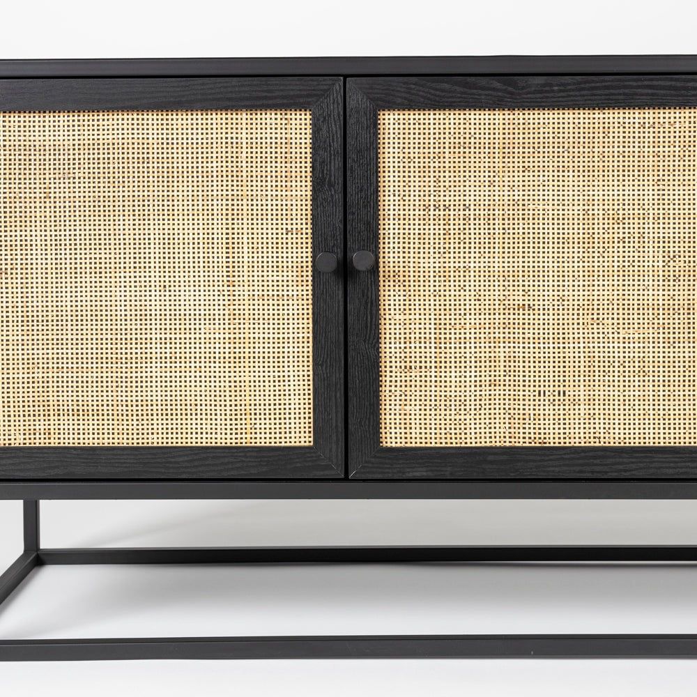 Product photograph of Olivia S Nordic Living Collection Guy Sideboard In Black from Olivia's.