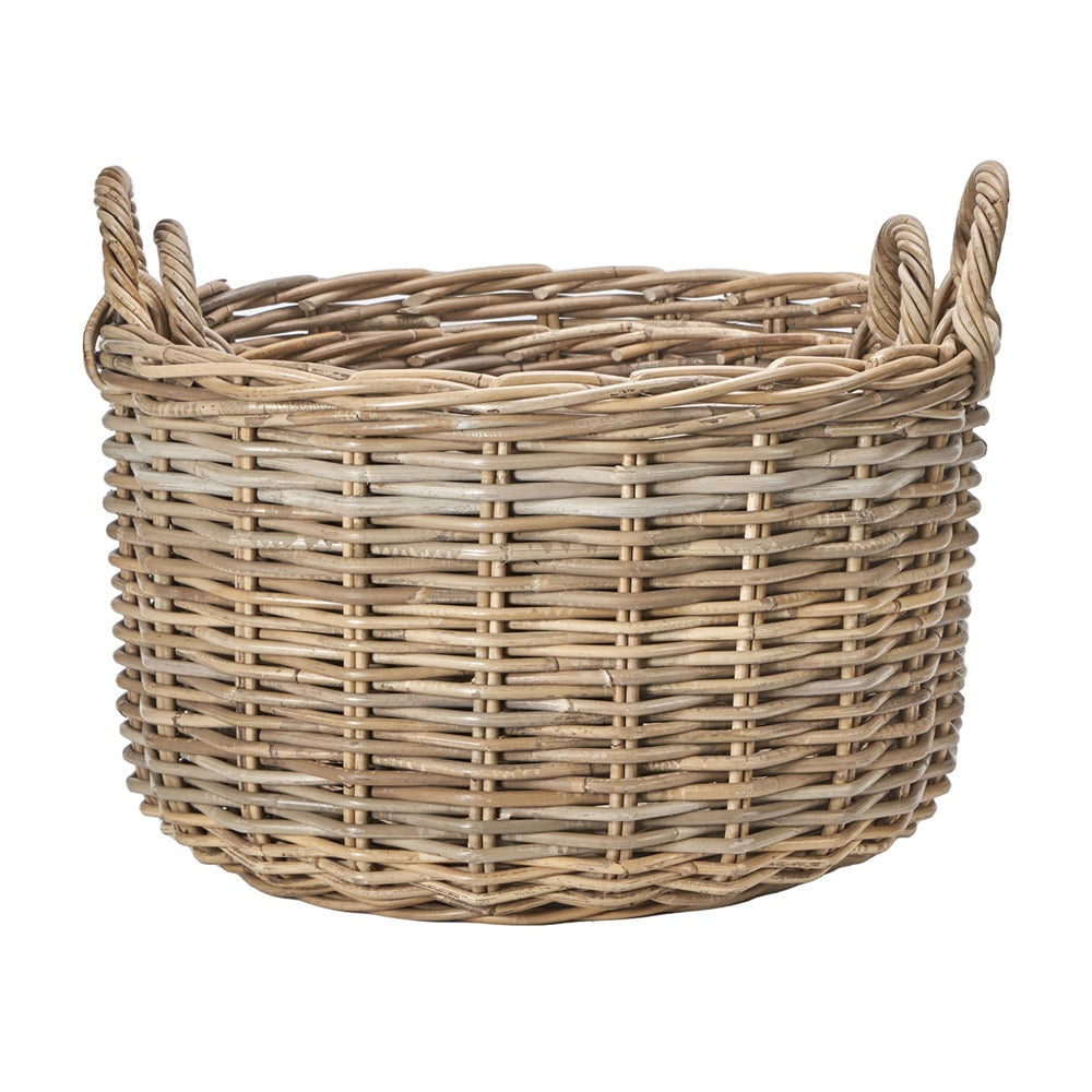 Product photograph of Olivia S Set Of 2 Kobi Log Baskets In Grey from Olivia's.