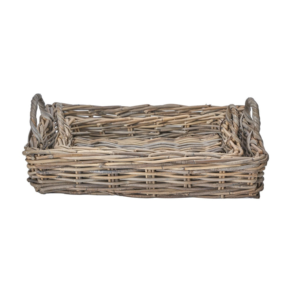 Product photograph of Olivia S Set Of 2 Kobi Tray Baskets In Grey from Olivia's.