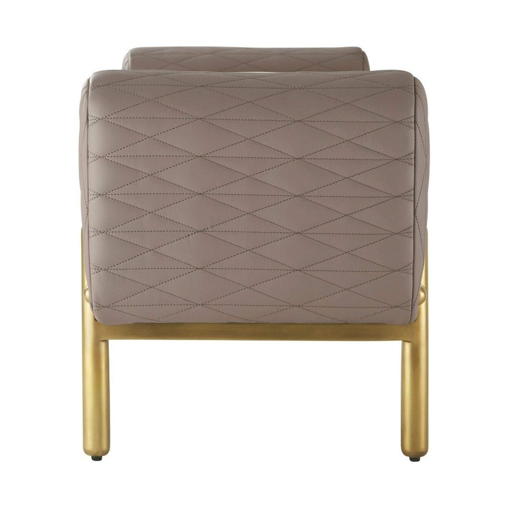 Product photograph of Theodore Alexander Iconic Bench In Leather from Olivia's.