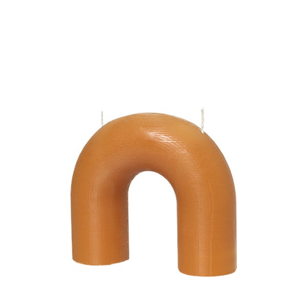 Product photograph of Broste Copenhagen Bend Candle Honey from Olivia's