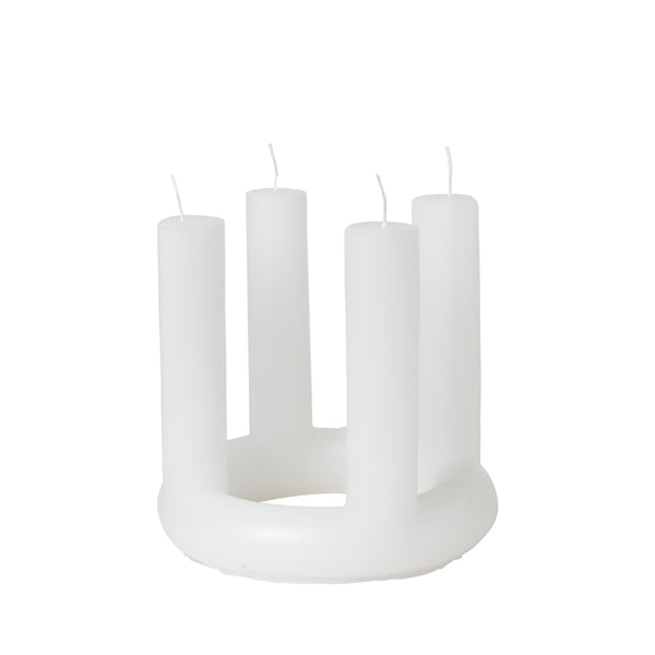 Product photograph of Broste Copenhagen Lucia Pure Candle White from Olivia's