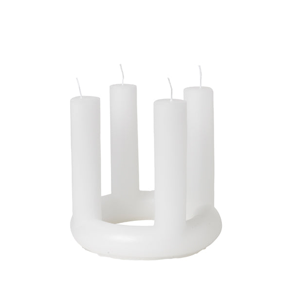 Product photograph of Broste Copenhagen Lucia Pure Candle White Outlet from Olivia's