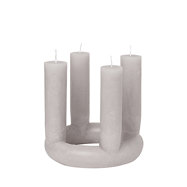 Product photograph of Broste Copenhagen Lucia Candle Rainy Day from Olivia's.