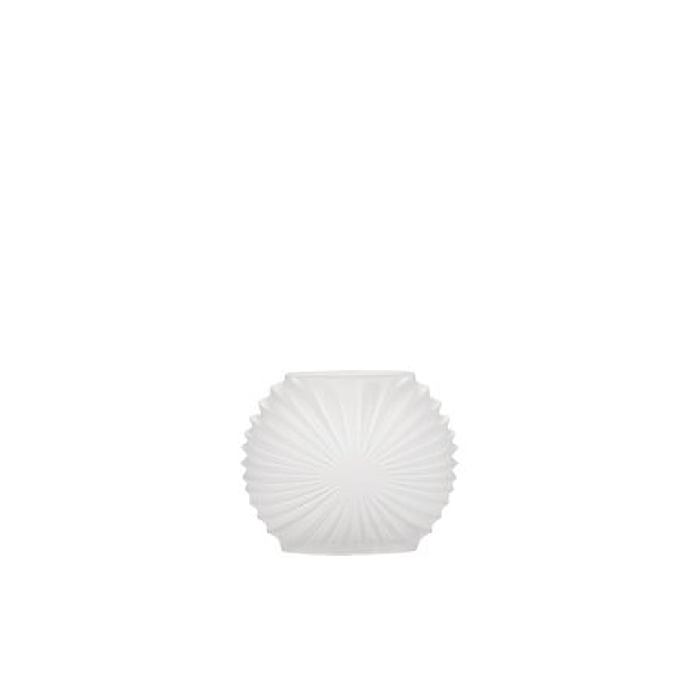 Product photograph of Cozy Living Texture White Glass Vase Small from Olivia's