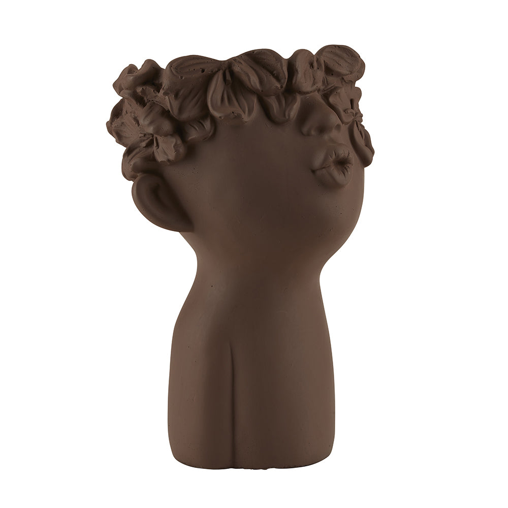 Product photograph of Cozy Living Kissing Pot Brown Large from Olivia's