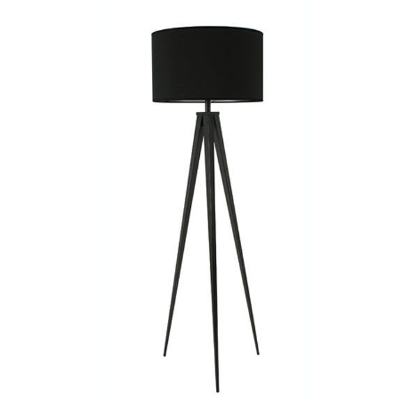 Product photograph of Zuiver Tripod Floor Lamp Black - Metal Base Black Metal Base from Olivia's