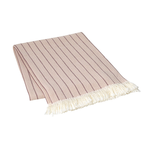 Product photograph of Broste Copenhagen Ask Blanket Fawn from Olivia's