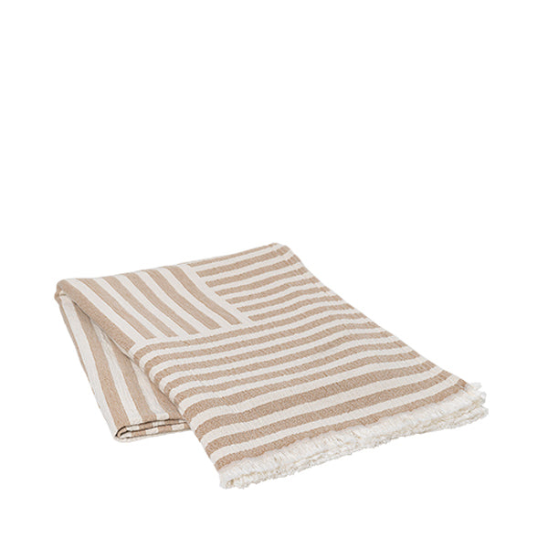 Broste Copenhagen Frankie Blanket Golden Brown