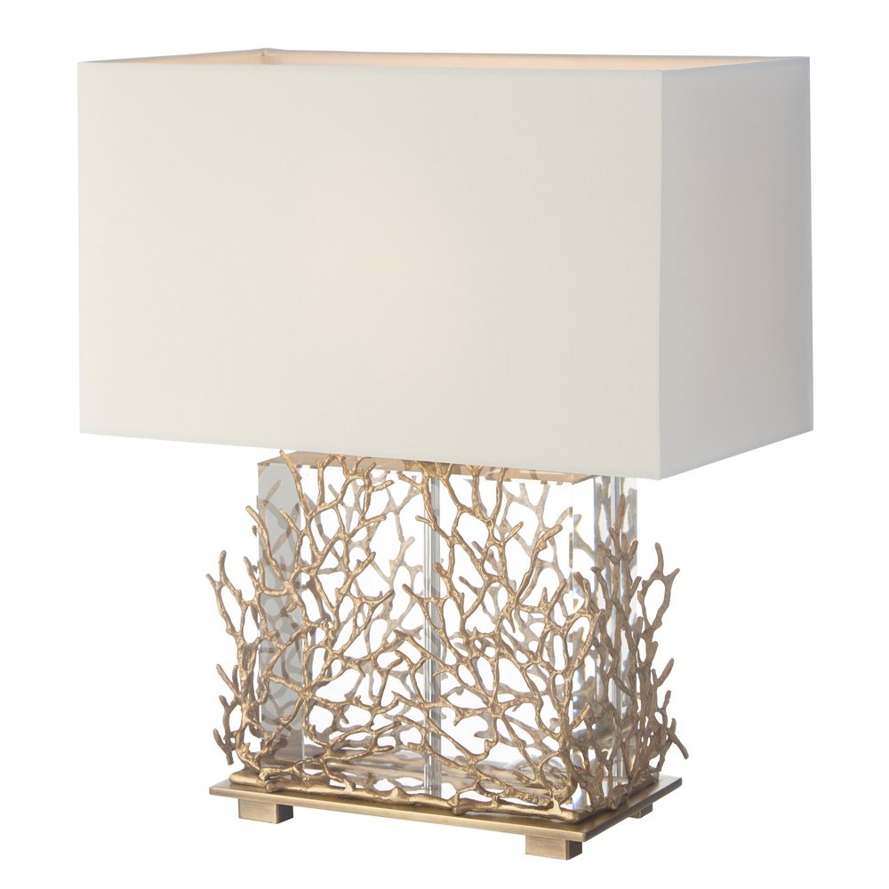 Product photograph of Rv Astley Gable Table Lamp Antique Brass Finish from Olivia's