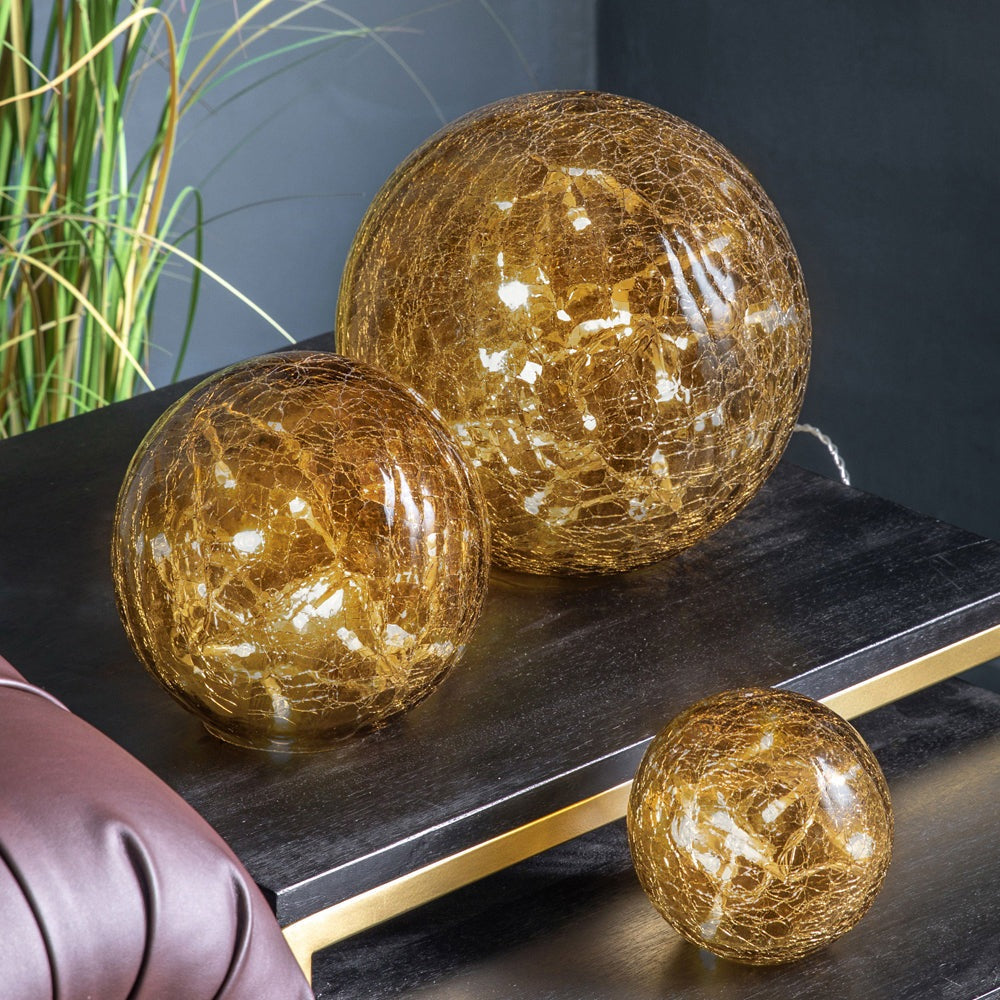 Product photograph of Gallery Interiors Crackle Balls Smoke from Olivia's.