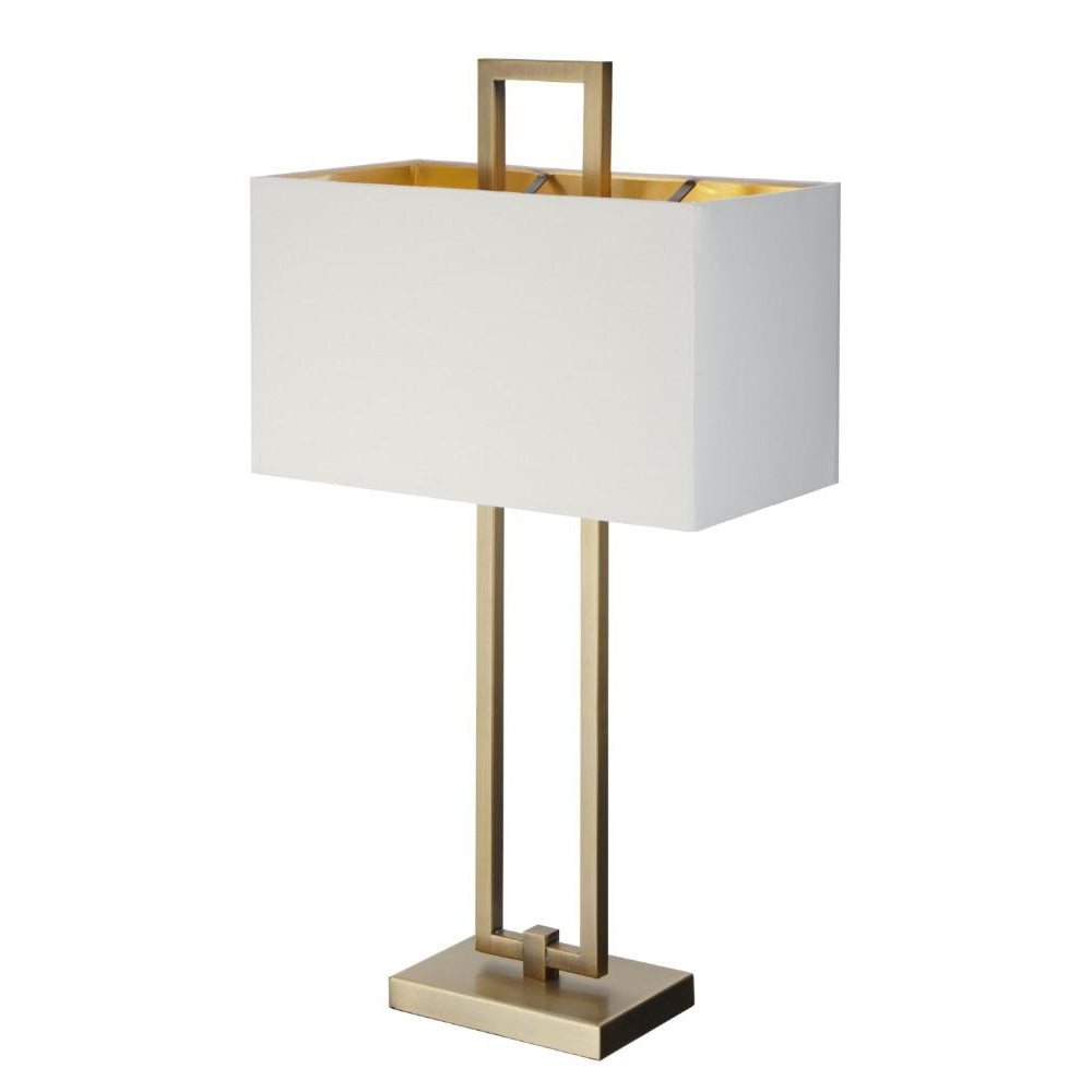 Rv Astley Danby Table Lamp Antique Brass Finish