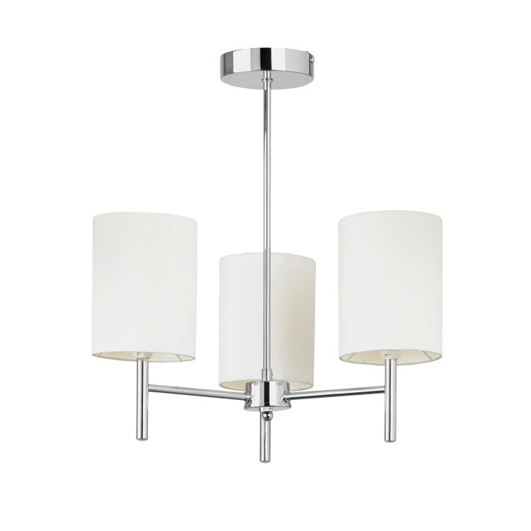 Product photograph of Olivia S Brea Chrome Ceiling Light from Olivia's