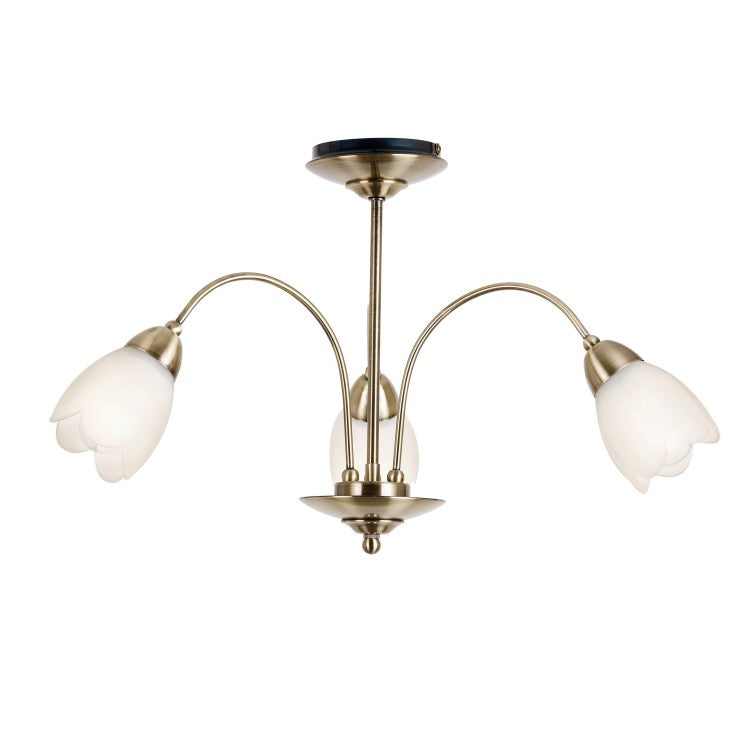 Product photograph of Olivia S Paloma Ceiling Lamp Antique Brass 5 from Olivia's