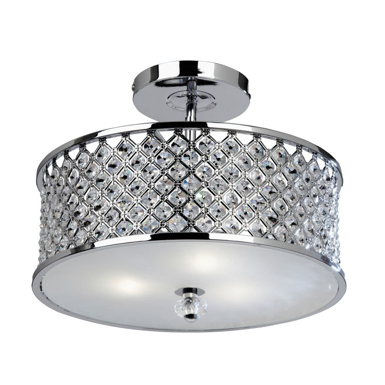 Product photograph of Gallery Interiors Hudson Ceiling Lamp Chrome from Olivia's