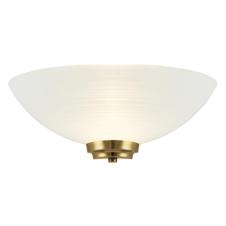 Product photograph of Olivia S Wrenley Wall Light Brass from Olivia's