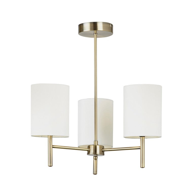 Gallery Direct Brio Antique Brass Ceiling Light Outlet