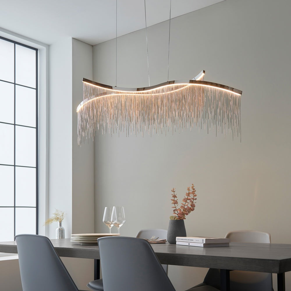 Product photograph of Gallery Interiors Orphelia 1 Pendant Light from Olivia's.