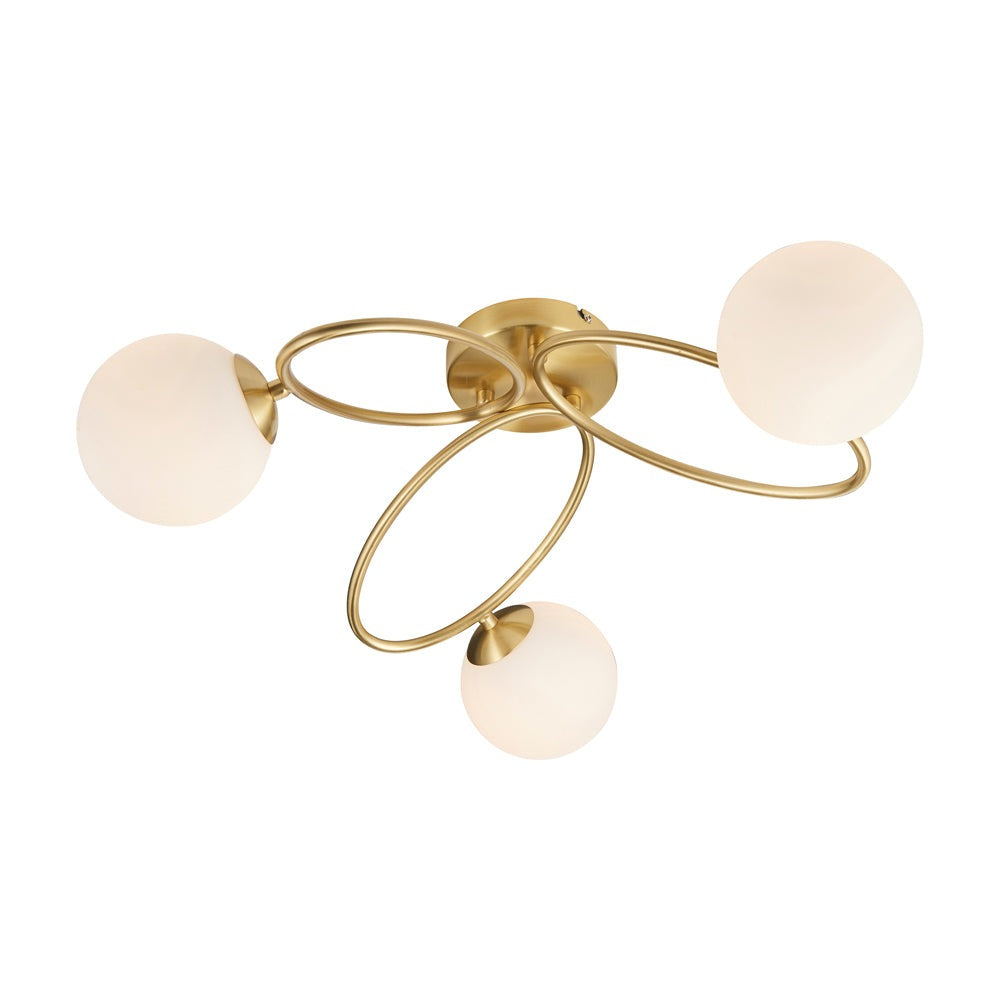 Gallery Interiors Ellipse 3 Ceiling In Light Brass