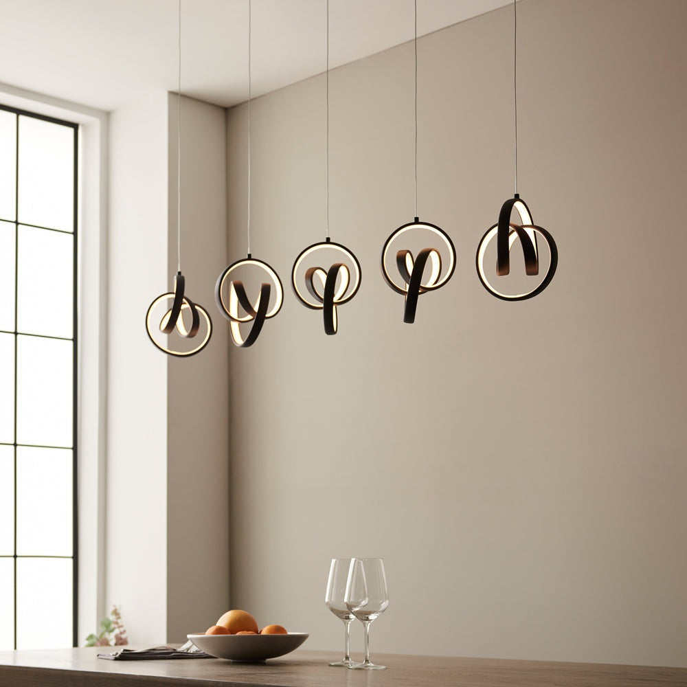 Product photograph of Gallery Interiors Cosma 5 Pendant Light from Olivia's.