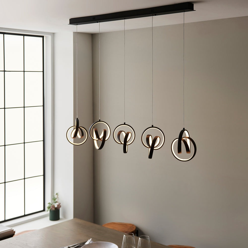 Product photograph of Gallery Interiors Cosma 5 Pendant Light from Olivia's.