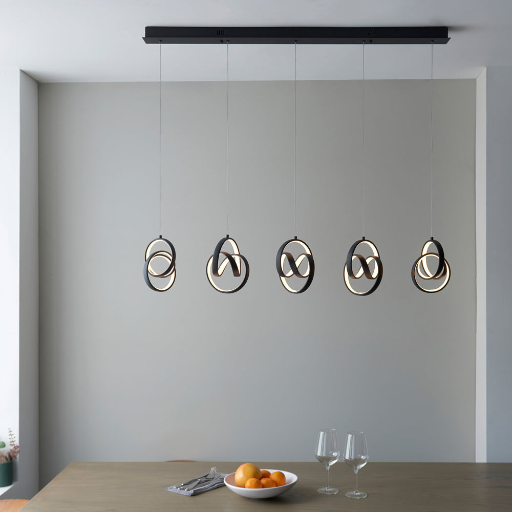 Product photograph of Gallery Interiors Cosma 5 Pendant Light from Olivia's.