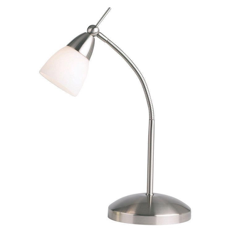 Product photograph of Olivia S Raven Table Lamp Satin Chrome from Olivia's.