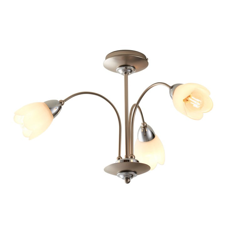Product photograph of Olivia S Paloma Ceiling Lamp Satin Chrome 3 from Olivia's.