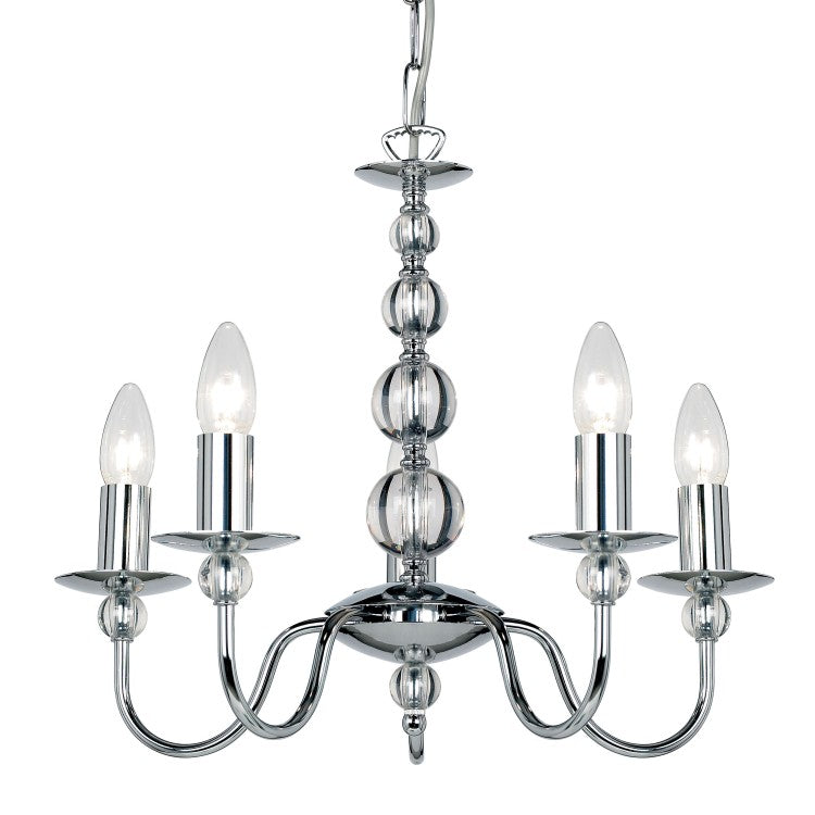 Gallery Interiors Parkstone Chandelier Silver 5