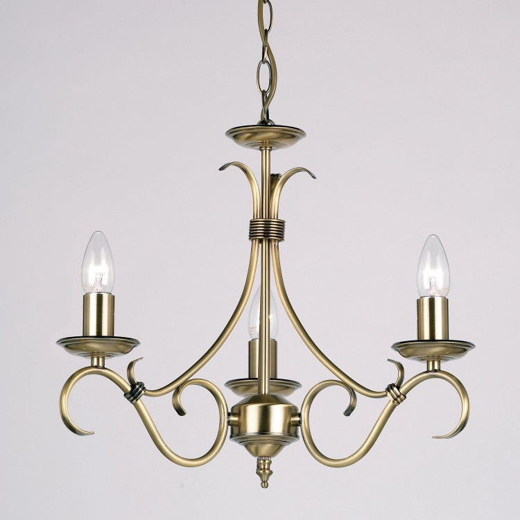Product photograph of Olivia S Briana 3 Pendant Light In Antique Brass from Olivia's.
