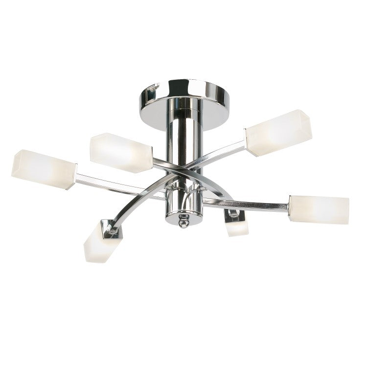 Product photograph of Olivia S Harper 6 Ceiling Lamp Chrome from Olivia's
