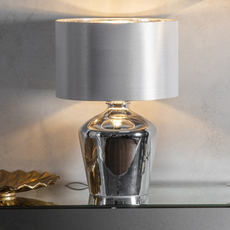 Product photograph of Olivia S Whitley Table Lamp Chrome Chrome from Olivia's