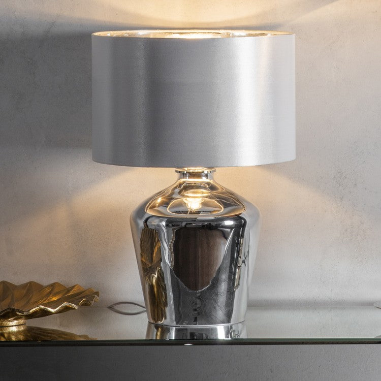 Product photograph of Olivia S Whitley Table Lamp Chrome from Olivia's.
