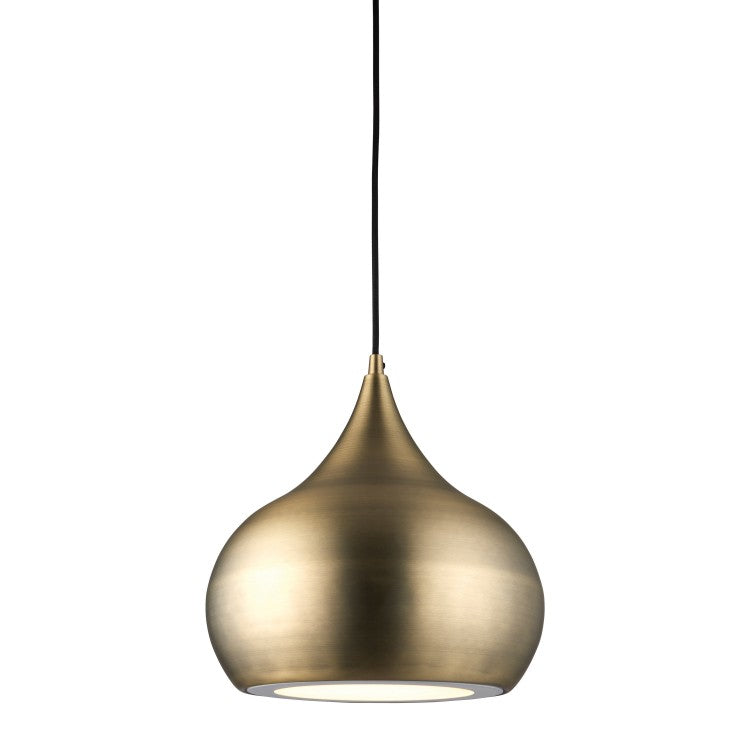 Gallery Interiors Brosnan Antique Brass Pendant Light