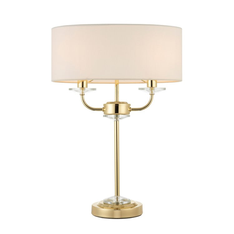 Product photograph of Olivia S Nyla Table Lamp Brass from Olivia's