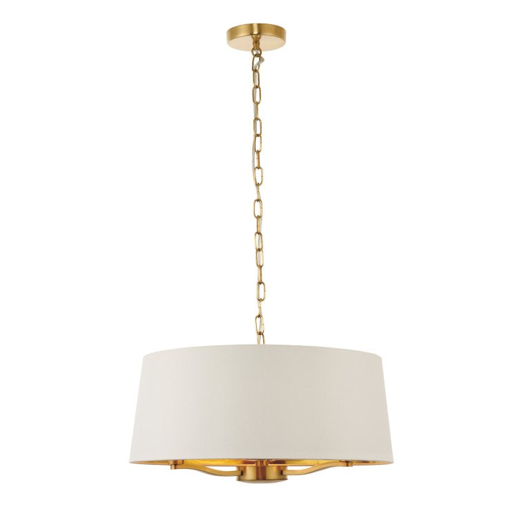 Product photograph of Olivia S Hattie 1 Pendant Light Brushed Gold from Olivia's