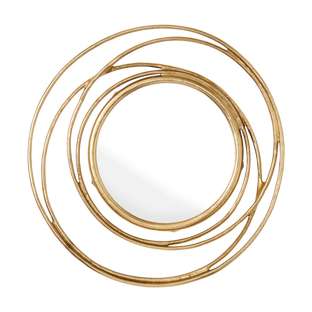 Gallery Interiors Allende Mirror Satin In Gold