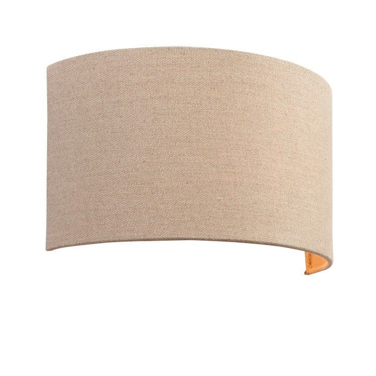 Product photograph of Olivia S Orla 1 Wall Light Natural Linen from Olivia's