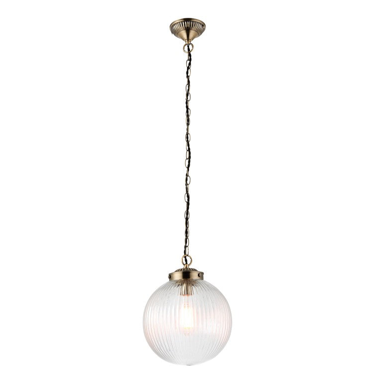 Gallery Interiors Brydon Pendant Light Small Clear Glass