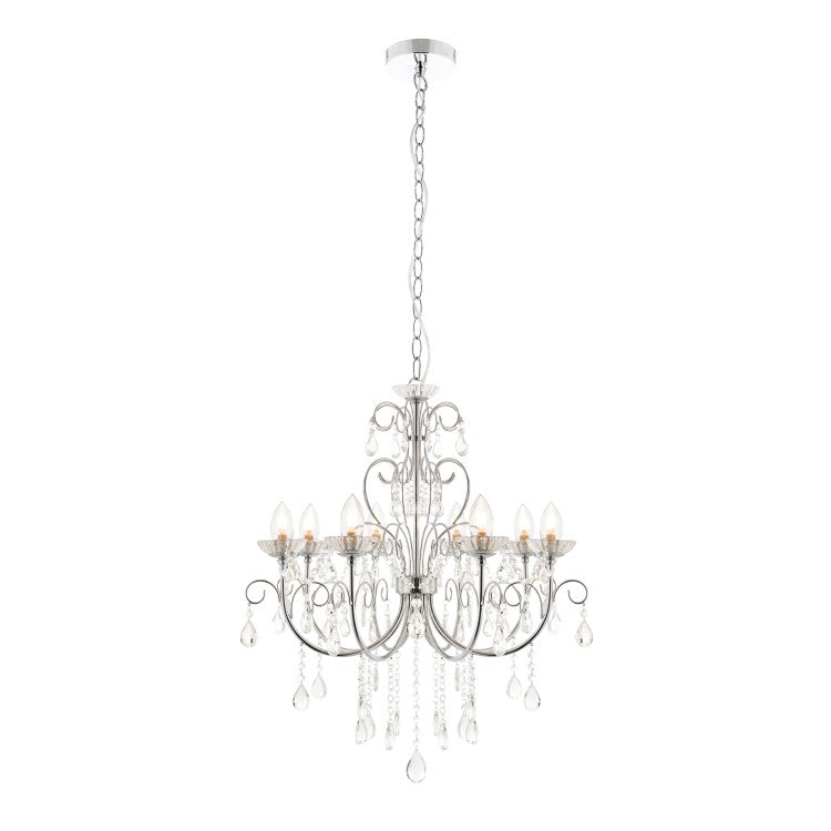 Product photograph of Olivia S Tessa Chandelier White 5 Light from Olivia's.