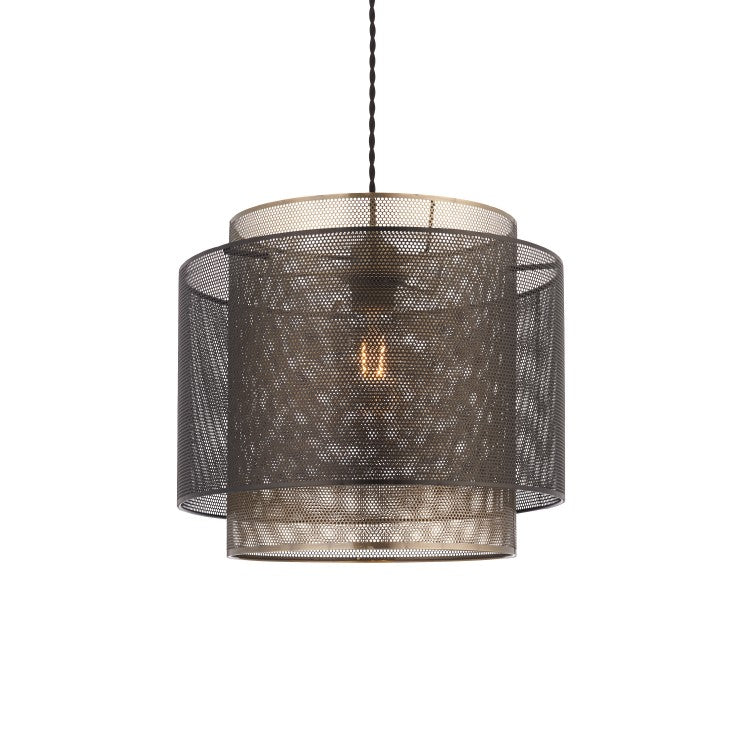 Product photograph of Gallery Interiors Plexus Pendant Light Brown Small from Olivia's